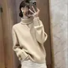 Suéter Bordô Preguiçoso para Mulheres 2025 Novo Estilo de Inverno, Suéter Base Deslumbrantemente Bonito, Blusa de Tricô com Gola V