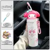 Nueva Taza Térmica Sanrio de Dibujos Animados de Alta Apariencia 316, Taza de Coche de Alta Apariencia, Taza Térmica con Popote de Muñeca Le Yi