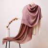 Bufanda de cachemira soluble en agua para mujer, bufanda de satén de alta gama para invierno, versátil para verano, protección solar, sala de aire acondicionado, chal de cachemira