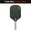 Conjunto de raquetes de pickleball em fibra de carbono T700, raquete de pickleball de alta qualidade com textura fosca mais vendida com cabo longo, direto do fabricante