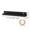 Estante de Discos de Vinilo Negro de Pared Transfronterizo Acrílico Soporte para CDs Estante de Almacenamiento en Pared para Discos de Vinilo 12 pulgadas