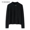 Cárdigan de punto para mujer de cachemira pura, de punto lingote de 12 agujas, cremallera oblicua, cuello redondo grueso, suéter exterior de moda casual de aguja