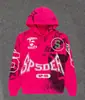 Sudadera con capucha de forro polar grueso de peso pesado 450 g, original de ultramar, para hombre, con estampado de espuma de Araña Sp5Der