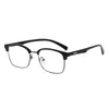 Gafas de Sol para Hombre con Montura de Cejas, Estilo Retro de Alta Gama, Versátiles para Uso Diario, Bloqueo de Luz Azul, Sin Graduación, Se Pueden Personalizar con Lentes Graduados