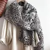 Bufanda de Seda Retro con Estampado de Leopardo para Mujer, Elegante Chal Bufanda Larga Estilo Old Money, Corbata de Cuello, Bufanda Fina de Alta Gama, Protector de Cuello Ropa de Abrigo