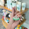 Colgante Llavero Realista de Rodaja de Fruta Transfronterizo Figura de Sandía Fresa de Goma Suave PVC Encanto para Bolso Regalo Promocional