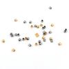 En stock alta calidad se puede sujetar plano tubo de posicionamiento no se decolora chapado en oro de 18K acero inoxidable collar cuentas de posicionamiento accesorios DIY