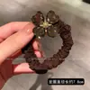 Elástico para el pelo de trébol de cuatro hojas, elegante y con estilo, con pedrería, Cuerda para coleta estilo coreano, Accesorio para moño sencillo, Accesorio para el pelo versátil