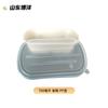 Caixa descartável para salada bento, lancheira leve para alimentos, caixa de polpa para lanche, embalagem de bento degradável para viagem, atacado