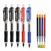 Directo de Fábrica K35 Bolígrafo de Gel a Presión Tipo Pulsador Salto 0.5 Punta Redonda Negro Azul Rojo Firma de Carbono Bolígrafo al por Mayor