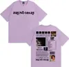 Camiseta de Merchandising de Gira de Álbum del Rapero Bruno Mars Unisex Moda Retro Hip-Hop Camiseta de Algodón