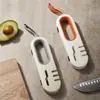 Cuchillo de Cocina para el Hogar Tijeras Piedra de Afilar Pequeña Multifuncional Cuatro en Uno Mango de Piedra de Afilar Afilador de Cuchillos Antideslizante