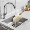 Cepillo para tazas de calabaza de lufa natural se puede colgar mango de madera cepillo para lavar platos cepillo de limpieza de cocina cepillo para el hogar ventas directas de fábrica de Amazon