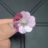 Coreia do Sul Mesmo Estilo Flor de Lantejoula Flor de Sapato Brilho Diamante Miçanga Feita à Mão Estilo Coreano Doce Alto Senso Flor Decorativa para Sapato Joia de Sapato