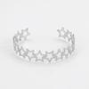 Pulsera abierta geométrica creativa de moda simple directa de fábrica de acero inoxidable para damas