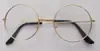 Gafas de Estilo K de Harajuku para Hombres y Mujeres, Monturas Decorativas Ultraligeras de Moda, Gafas Planas Redondas Metálicas Retro, Gafas de Príncipe