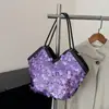 Bolso Nuevo Brillante, Bolso Simple y Ligero, Bolso de Noche con Lentejuelas Texturizadas, Bolso de Hombro, Bolso de Hombro de Moda, Bolsa de Compras