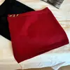 Zapatos Shang Algodón Estilo Coreano Estilo Ins Conjunto Mujer Primavera y Otoño Color Sólido Tejido Lana Cubre Trasero Versátil Adelgazante Falda de Capas