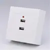 Panel de enchufe de pared USB tipo 86 de dos o cuatro orificios montado en superficie 220V a 5V enchufe de pared de carga bajo voltaje 36V a 5V envío gratis