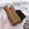 Cepillo de Mil Cerdas para Limpieza, Cepillo de Cerdas Duras y Cepillo de Cerdas Suaves para Ceniza de Carbón, Boro y Nogal, Especial para Limpiar Pulseras Vajra, Mini Cepillo Qige para Eliminar el Polvo