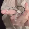 Pulsera de Mariposa Nueva con Flores, Diseño de Nicho de Ins, Pulsera Nueva Estilo Chino con Flores en Relieve, Regalo para Novia