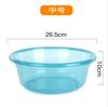 Bacia de Lavar Plástico Bacia de Cozinha Bacia Transparente para Lavar Legumes Dormitório de Estudante Bacia Grande para Lavanderia Doméstica Bacia para os Pés de Bebê Doméstica