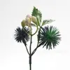 Cabeça de Flor de Cardo Exquisita Simulação Cor de Outono DIY Arranjo Floral Artesanal Guirlanda Buquê Flor de Videira Fazendo Acessórios de Flores Artificiais
