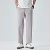 2025 Nuevos Pantalones Casuales Delgados de Verano Elásticos Cómodos Aptos para la Piel para Hombre Rectos Sueltos Pantalones de Hombre de Gama Alta