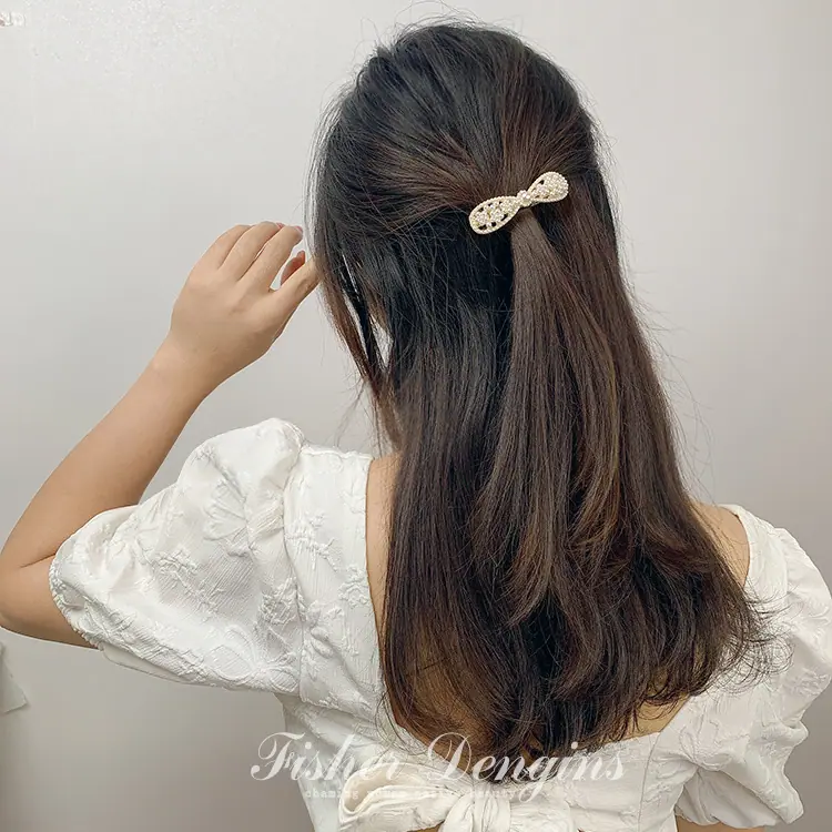 花朵蝴蝶结发夹