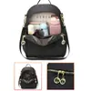 MDOXHIDE Bolsa Feminina Nova Três Usos Moda Mochila Feminina Mochila de Tecido Oxford Versátil Viagem Lona Mochila Escolar