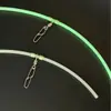 Accesorios para equipo de pesca: tubo luminoso, caña de pescar de plástico, tubo curvo luminoso, tubo de plástico con agujero pasante, tubo luminoso con agujero pasante