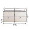 Móvel Modular USM Medieval Combinação Gabinete de Aço Inoxidável Multifuncional Simples Estilo Ins Aparador Decorativo Gabinete de Armazenamento Gabinete de Balde