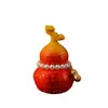 Novo Ornamento de Cabacinha Auspiciosa Estilo Chinês com Pingente de Pérola Mini Estatueta de Mesa Escritório em Casa Pequeno Presente da Sorte