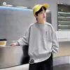 Ropa para niños, sudadera para niños 2206, nuevo estilo de otoño, jersey holgado para niños mayores, top de manga larga, capa base
