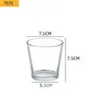 Copa de Vela Transparente, Portavelas, Frasco de Vidrio Simple para Vela de Aromaterapia, Adorno de Decoración para Hotel y Hogar, Recipiente para Velas