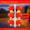 Lanterna LED de Corda Sanlian caixa de luz publicitária iluminação de rua municipal fabricante de poste de luz solar de nó chinês