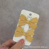 Bean Mom Original Coreana Doce Fofa Infantil Aprendendo Amarelo Gengibre Pequeno Laço Grampo de Cabelo Presilha Grampo de Franja Presilha Lateral