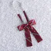 Corbata Roja Escolar para Sentido de Pajarita Libre Uniforme JK Cuello Flor Ropa de Navegación Japonesa Accesorios Estilo Universitario Femenino Versátil de Moda
