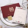 Convite de Casamento, Luxo Leve, Convite de Casamento Simples e Elegante, Convite de Casamento com Tema Floresta Estilo Europeu, Simples Personalizado e Criativo