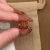 Plata de Ley S925 Chapada en Oro de 18K, Aros Pequeños Brillantes, Exquisitos y Lujosos, Joyería para Orejas de Nicho de Gama Alta, Populares en Xiaohongshu