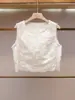 Shenzhen Nanyou Roupas Femininas de Alta Qualidade Verão Novo Moda Estilo Francês Crochê Vazado Top Colete + Conjunto de Saia