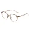 8173 Gafas de Montura Lisa Tr90 Marrón Frío Xiaohongshu Montura Redonda de Moda de Alta Gama para Mujer Montura para Gafas de Miopía para Hombre
