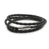 Pulseira de casal joia presente fivela magnética transfronteiriça AliExpress wish pulseira de couro simples multicamadas europeia e americana