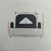 Gancho pp negro gancho de agujero de avión gancho de caja de color pvc gancho de agujero triangular transparente mascota autoadhesivo gancho de caja de embalaje pp