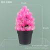 Bonsái artificial decoración de flores artificiales pino falso aguja planta verde decoración flor de plástico pino de bienvenida árbol de Navidad manualidades decoración flor