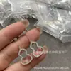 Pendientes de Calabaza Kirin Nuevos Chapados en Oro Rosa de 18k Pendientes Largos para Mujer Pendientes de Ónice Rojo Medianos Lujo Ligero