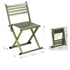 Silla Taburete Plegable con Respaldo Silla Plegable Portátil para Exteriores Taburete Pequeño Engrosado Silla para Acampar Barbacoa