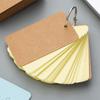 Troca de Amor DIY Volume Cor Lisa Anel de Ferro Cartão com Palavra Papel Kraft Livro com Anel de Ferro Cartão Pintado à Mão Pequeno Bloco de Notas