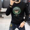 Sudadera con cuello redondo y letras en relieve para hombre, marca de moda europea, otoño 2024, juvenil, combinable, de manga larga, Sugiyama