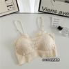 Verão Renda Bonito Costas Tubo Cobertura Sexy Curto Alça Fina Cinto de Vestir Cinto de Vestir Almofada para Peito Almofada Base Roupa Íntima Faixa para Peito Roupa Íntima